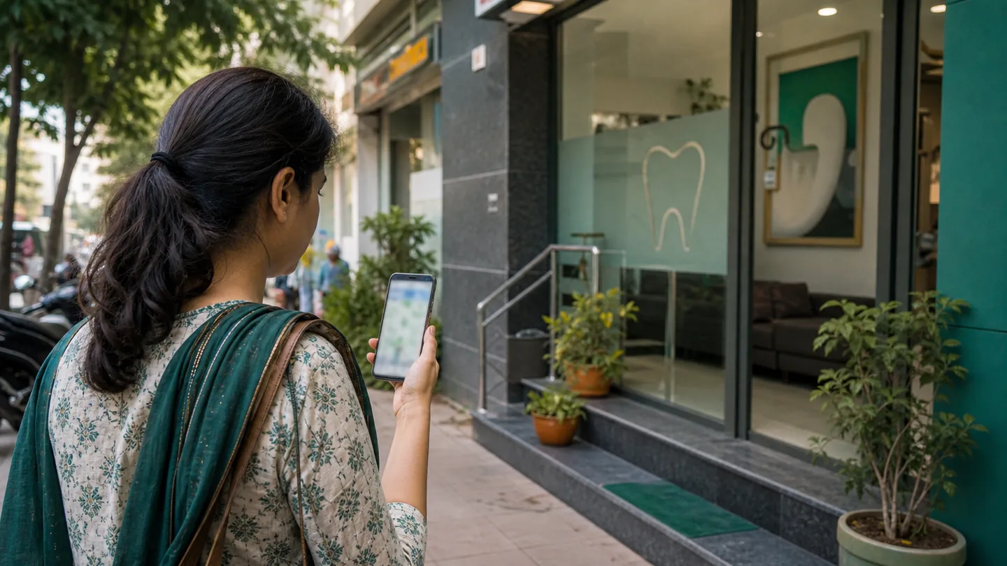 Dental practice team reviewing its local digital presence
